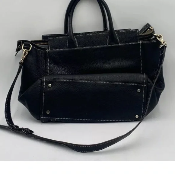 Kate Spade Black Pebbled Leather Satchel - Picture 2 of 6